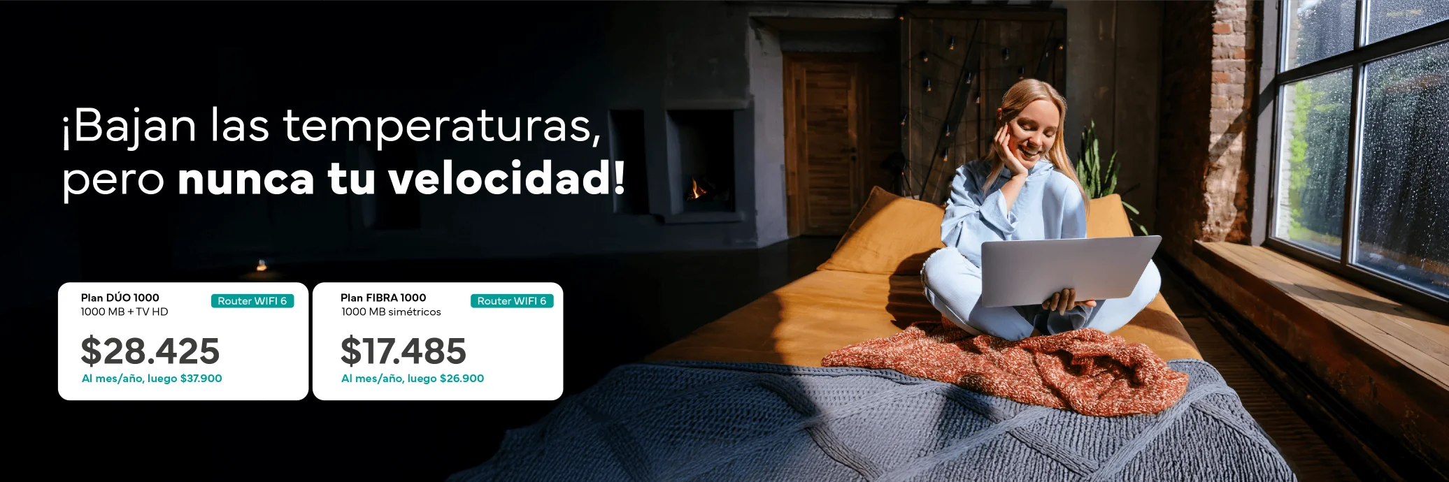 Los mejores planes de 1000 megas en Dúo Tv + Fibra y solo fibra con Bitred este mes julio